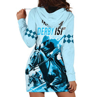 Kentucky Horse Racing Hoodie Dress 151st Anniversary Sporting Art Blue Version LT9