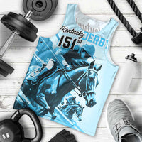 Kentucky Horse Racing Men Tank Top 151st Anniversary Sporting Art Blue Version LT9