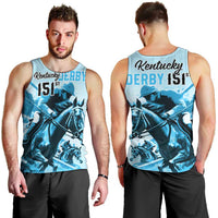Kentucky Horse Racing Men Tank Top 151st Anniversary Sporting Art Blue Version LT9