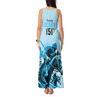 Kentucky Horse Racing Tank Maxi Dress 151st Anniversary Sporting Art Blue Version LT9
