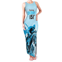 Personalised Kentucky Horse Racing Family Matching Tank Maxi Dress and Hawaiian Shirt 151st Anniversary Sporting Art Blue Version LT9