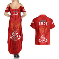Georgia Rugby Couples Matching Summer Maxi Dress and Hawaiian Shirt World Cup 2023 Come On Lelos LT9 - Wonder Print Shop