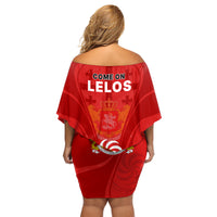 Georgia Rugby Family Matching Off Shoulder Short Dress and Hawaiian Shirt World Cup 2023 Come On Lelos LT9 - Wonder Print Shop