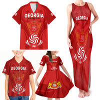Georgia Rugby Family Matching Tank Maxi Dress and Hawaiian Shirt World Cup 2023 Come On Lelos - Wonder Print Shop
