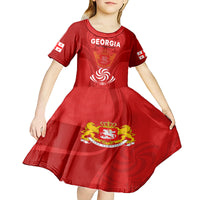 Georgia Rugby Kid Short Sleeve Dress World Cup 2023 Come On Lelos - Wonder Print Shop