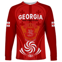 Georgia Rugby Long Sleeve Shirt World Cup 2023 Come On Lelos - Wonder Print Shop