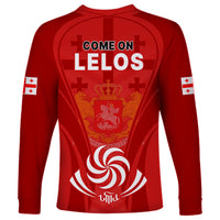 Georgia Rugby Long Sleeve Shirt World Cup 2023 Come On Lelos - Wonder Print Shop