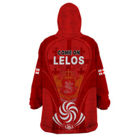 Georgia Rugby Wearable Blanket Hoodie World Cup 2023 Come On Lelos - Wonder Print Shop