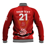 Custom Georgia Rugby Baseball Jacket World Cup 2023 Come On Lelos LT9 - Wonder Print Shop