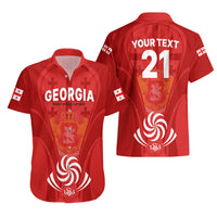 Custom Georgia Rugby Hawaiian Shirt World Cup 2023 Come On Lelos - Wonder Print Shop