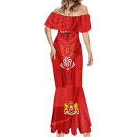 Custom Georgia Rugby Mermaid Dress World Cup 2023 Come On Lelos - Wonder Print Shop