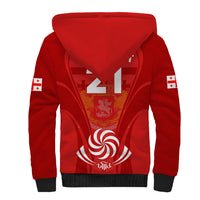 Custom Georgia Rugby Sherpa Hoodie World Cup 2023 Come On Lelos - Wonder Print Shop