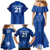 Custom Italy Rugby Family Matching Mermaid Dress and Hawaiian Shirt World Cup 2023 Go Gli Azzurri Sporty Style LT9 - Wonder Print Shop