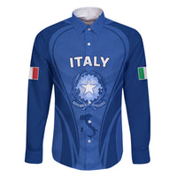 Custom Italy Rugby Family Matching Off Shoulder Maxi Dress and Hawaiian Shirt World Cup 2023 Go Gli Azzurri Sporty Style LT9 - Wonder Print Shop