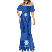Custom Italy Rugby Mermaid Dress World Cup 2023 Go Gli Azzurri Sporty Style - Wonder Print Shop