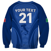 Custom Italy Rugby Sweatshirt World Cup 2023 Go Gli Azzurri Sporty Style - Wonder Print Shop