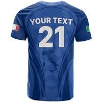 Custom Italy Rugby T Shirt World Cup 2023 Go Gli Azzurri Sporty Style - Wonder Print Shop
