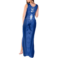 Custom Italy Rugby Tank Maxi Dress World Cup 2023 Go Gli Azzurri Sporty Style - Wonder Print Shop