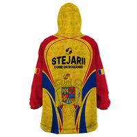 Romania Rugby Wearable Blanket Hoodie The Oaks World Cup 2023 Go Stejarii - Wonder Print Shop