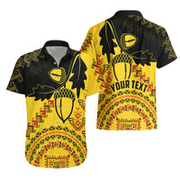 Personalised Romania Oaks Rugby Hawaiian Shirt Romanian Pattern With Embroidery Motif - Wonder Print Shop