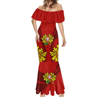 Portugal Rugby Mermaid Dress The Wolves World Cup 2023 Go Os Lobos - Wonder Print Shop
