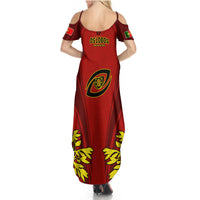 Portugal Rugby Summer Maxi Dress The Wolves World Cup 2023 Go Os Lobos - Wonder Print Shop