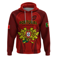 Custom Portugal Rugby Hoodie The Wolves World Cup 2023 Go Os Lobos - Wonder Print Shop