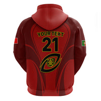 Custom Portugal Rugby Hoodie The Wolves World Cup 2023 Go Os Lobos - Wonder Print Shop