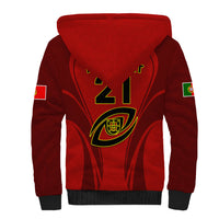 Custom Portugal Rugby Sherpa Hoodie The Wolves World Cup 2023 Go Os Lobos - Wonder Print Shop