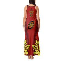 Custom Portugal Rugby Tank Maxi Dress The Wolves World Cup 2023 Go Os Lobos - Wonder Print Shop