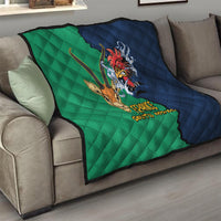 France South Africa Rugby Quilt Springboks and Gallic Rooster World Cup 2023 - Wonder Print Shop