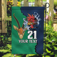 Custom France South Africa Rugby Garden Flag Springboks and Gallic Rooster World Cup 2023 - Wonder Print Shop