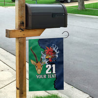 Custom France South Africa Rugby Garden Flag Springboks and Gallic Rooster World Cup 2023 - Wonder Print Shop