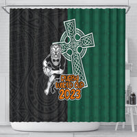 new-zealand-ireland-rugby-shower-curtain-warrior-black-fern-and-shamrocks-world-cup-2023