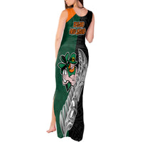 New Zealand Ireland Rugby Tank Maxi Dress Warrior Black Fern and Shamrocks World Cup 2023 - Wonder Print Shop