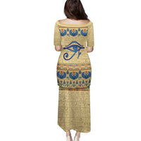 Ancient Egypt Scarab Beetle Family Matching Puletasi and Hawaiian Shirt - Wonder Print Shop