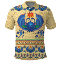 Ancient Egypt Scarab Beetle Polo Shirt - Wonder Print Shop