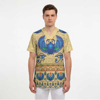 Ancient Egypt Scarab Beetle Scrub Top