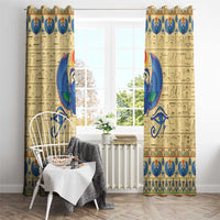 Ancient Egypt Scarab Beetle Window Curtain - Wonder Print Shop