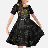 Anubis Egyptian God of Death Family Matching Tank Maxi Dress and Hawaiian Shirt - Wonder Print Shop