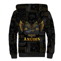 Anubis Egyptian God of Death Sherpa Hoodie - Wonder Print Shop