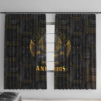 Anubis Egyptian God of Death Window Curtain - Wonder Print Shop