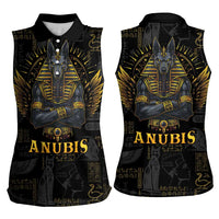 Anubis Egyptian God of Death Women Sleeveless Polo Shirt - Wonder Print Shop