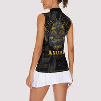 Anubis Egyptian God of Death Women Sleeveless Polo Shirt - Wonder Print Shop