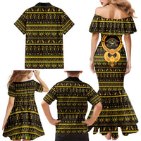 Egyptian God of The Sun Eye of Ra Family Matching Mermaid Dress and Hawaiian Shirt LT9 - Wonder Print Shop