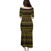 Egyptian God of The Sun Eye of Ra Family Matching Puletasi and Hawaiian Shirt - Wonder Print Shop