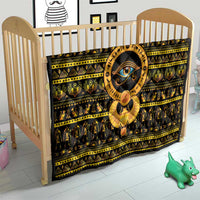 Egyptian God of The Sun Eye of Ra Quilt - Wonder Print Shop