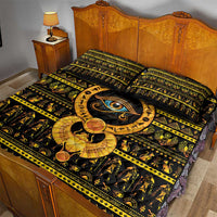 Egyptian God of The Sun Eye of Ra Quilt Bed Set - Wonder Print Shop