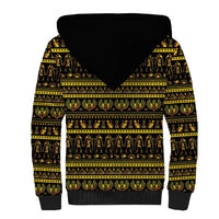 Egyptian God of The Sun Eye of Ra Sherpa Hoodie - Wonder Print Shop