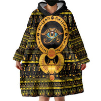Egyptian God of The Sun Eye of Ra Wearable Blanket Hoodie - Wonder Print Shop